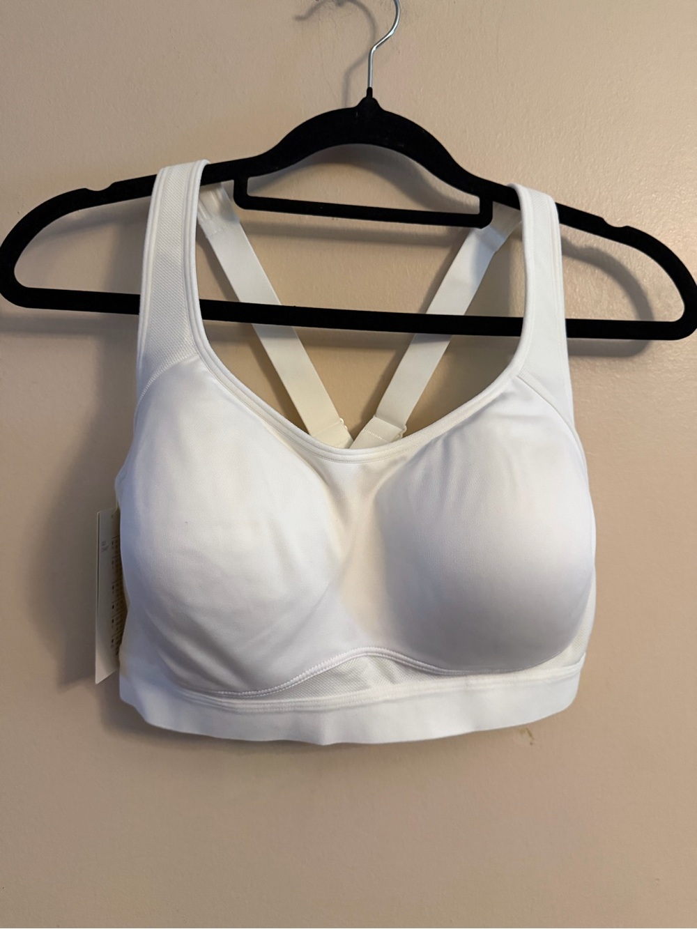 All in Motion White Padded Support Sports Bra
